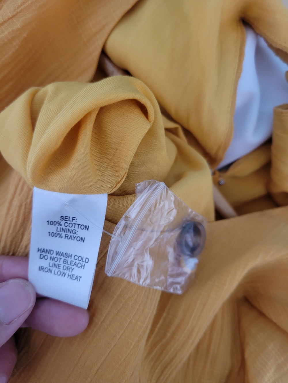 NWT Lulus Golden Yellow Flutter Sleeve Jumpsuit - Picture 7 of 10